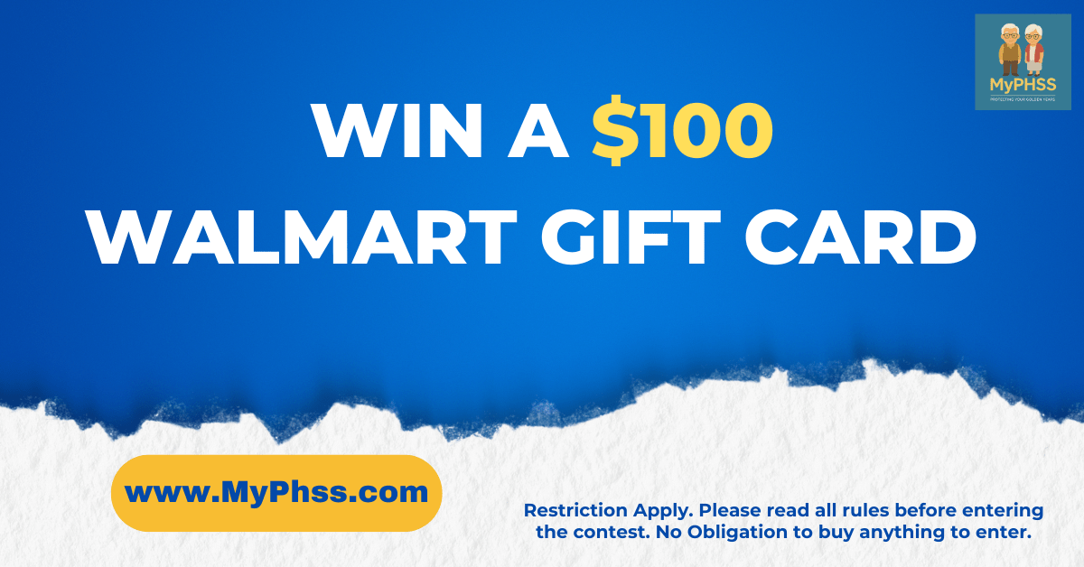 Win A $100 Walmart Gift Card from MyPhss